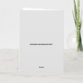 おもしろい結婚婚約 カード (裏面)