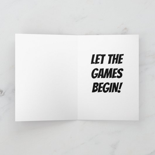 おもしろい結婚婚約 カード (内部)