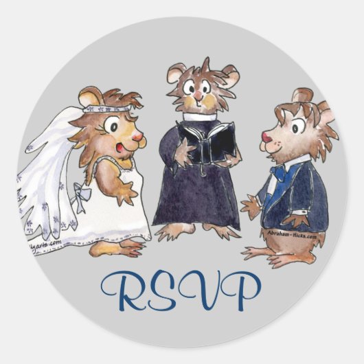 おもしろい結婚封筒用シール ラウンドシール (正面)