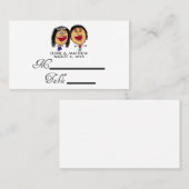 おもしろい結婚座席表 プレイスカード (正面/裏面)