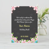 おもしろい結婚式招待状カード 招待状 (スタンド正面)