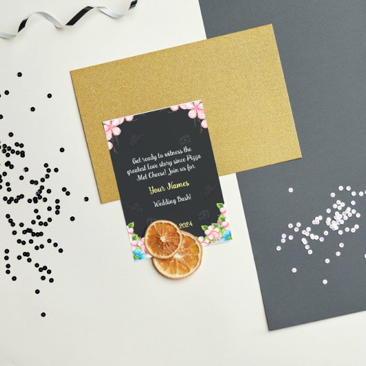 おもしろい結婚式招待状カード 招待状