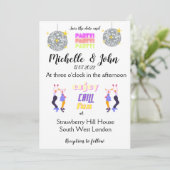 おもしろい結婚式招待状   招待状 (スタンド正面)