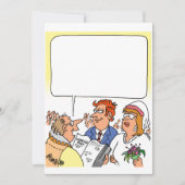 おもしろい結婚式招待状 招待状 (正面)