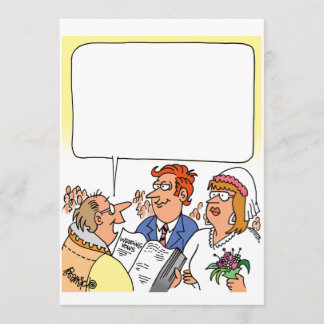 おもしろい結婚式招待状 招待状