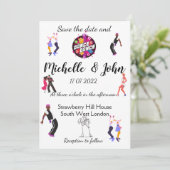 おもしろい結婚式招待状 招待状 (スタンド正面)