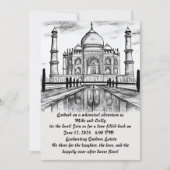 おもしろい結婚式招待状 招待状 (正面)