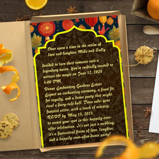 おもしろい結婚式招待状 招待状