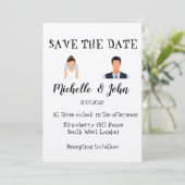 おもしろい結婚式招待状  招待状 (スタンド正面)