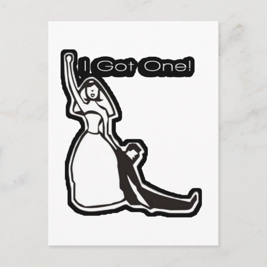 おもしろい結婚得の ポストカード (正面)