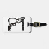 おもしろい結婚得の ラゲッジタグ (正面横)