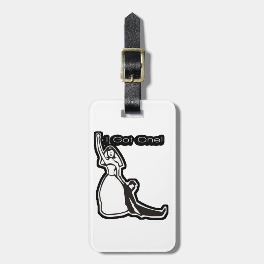 おもしろい結婚得の ラゲッジタグ (正面縦)