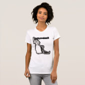 おもしろい結婚得の Tシャツ (正面フル)