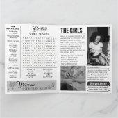 おもしろい結婚新聞メイド・オブ・オーナー（花嫁付き添い人）案カード カード (内部)