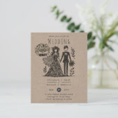 おもしろい結婚漫画新郎手描き (スタンド正面)