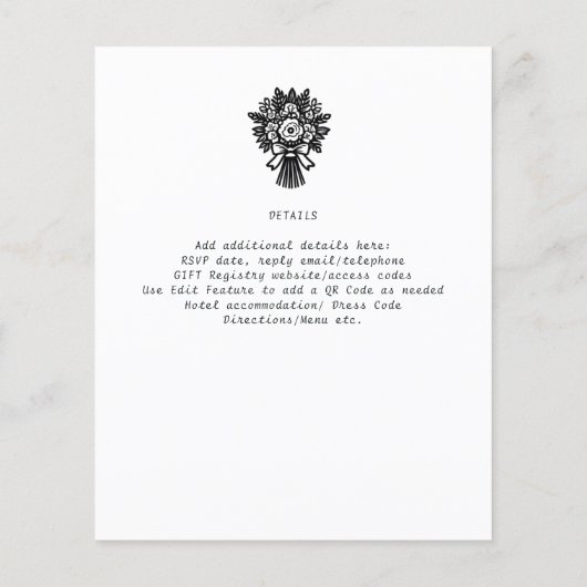 おもしろい結婚漫画新郎手描き (裏面)