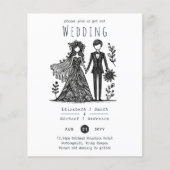 おもしろい結婚漫画新郎手描き (正面)