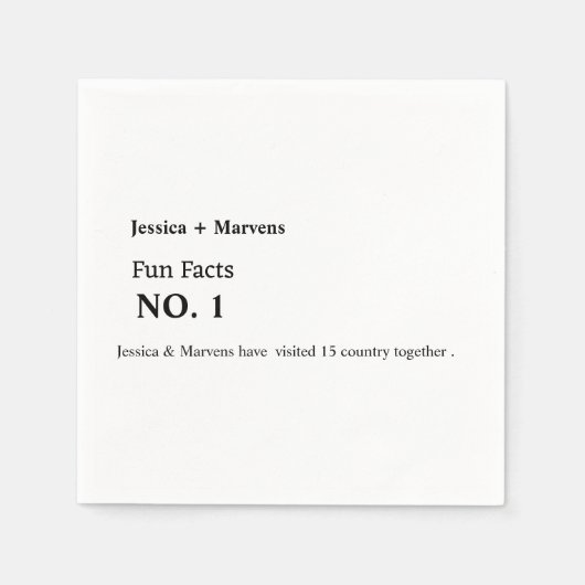 おもしろい結婚猫の，リハーサルのディナー，ブライダルシャワー スタンダードカクテルナプキン (正面)