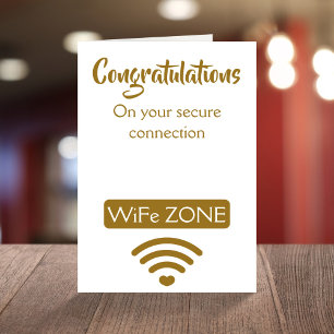 おもしろい結婚WiFiプリン結婚の カード