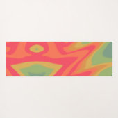 おもしろい絞り染めインスパイアカラフル抽象芸術 ヨガマット (裏面(横))