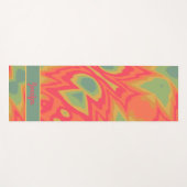 おもしろい絞り染めインスパイアカラフル抽象芸術 ヨガマット (正面(横))