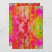 おもしろい絞り染めサンキューカード シーズンカード (正面/裏面)