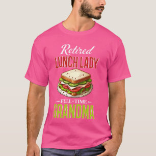 おもしろい給食レディ退職したギフト給食Adid Tシャツ