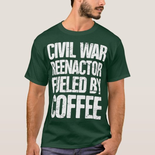おもしろい統一された州歴史内戦リエンター Tシャツ (正面)