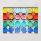 おもしろい絵を描カラーボックス ポストカード (正面)