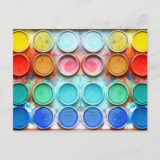 おもしろい絵を描カラーボックス ポストカード (正面)