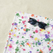 おもしろい絵を描(ばちゃばちゃ)跳ねるくつろぎビーチタオル ビーチタオル (インサイチュ)