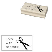 おもしろい絵師はさみゴム印 ラバースタンプ (押印)