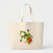 おもしろい絵画のマスク部族顔 ラージトートバッグ (正面)