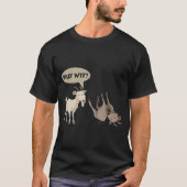 おもしろい絶食ヤギ笑わされる山動物 Tシャツ (正面)