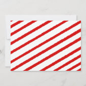 おもしろい緑と赤のエルフの誕生日パーティーの写真 招待状 (裏面)