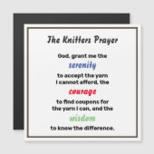 おもしろい編み物セレニティ祈りの言葉ジョーク (正面/裏面)