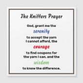 おもしろい編み物セレニティ祈りの言葉ジョーク (正面)