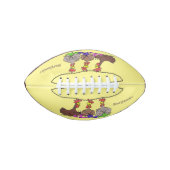 おもしろい編み物チキンイラストレーション アメリカンフットボール (正面)