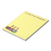 おもしろい編み物チキンイラストレーション ノートパッド (回転)