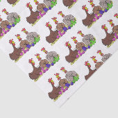 おもしろい編み物チキンイラストレーション 薄葉紙 (詳細)