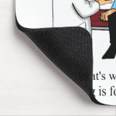 おもしろい編み物ユーモアのマウスパッド マウスパッド (コーナー)