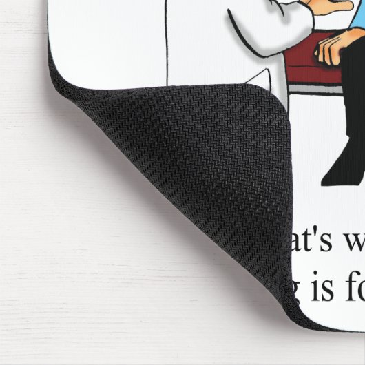 おもしろい編み物ユーモアのマウスパッド マウスパッド (コーナー)