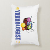 おもしろい編み物 アクセントクッション (正面(垂直))