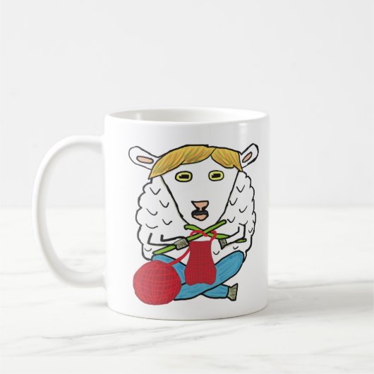 おもしろい編み物 コーヒーマグカップ (左)