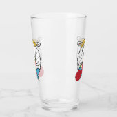 おもしろい編み物 タンブラーグラス (左)