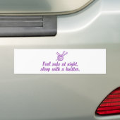 おもしろい編み物 バンパーステッカー (車上)