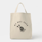 おもしろい編み物I My Ball Sack トートバッグ (裏面)