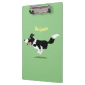 おもしろい縁どランニング犬 クリップボード (左)