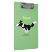 おもしろい縁どランニング犬 クリップボード (右)