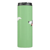 おもしろい縁どランニング犬 タンブラー (裏面)